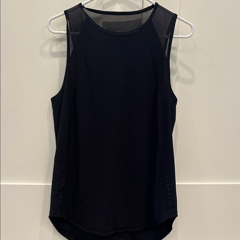 Lululemon Athletica Black Mesh Tank Top